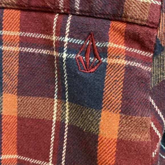 Volcom Men’s Flannel Shirt Medium - Picture 6 of 7